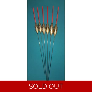 SRG026 Pack of 6 High Quality Pole Floats Stable Carbon Stem Red Tip